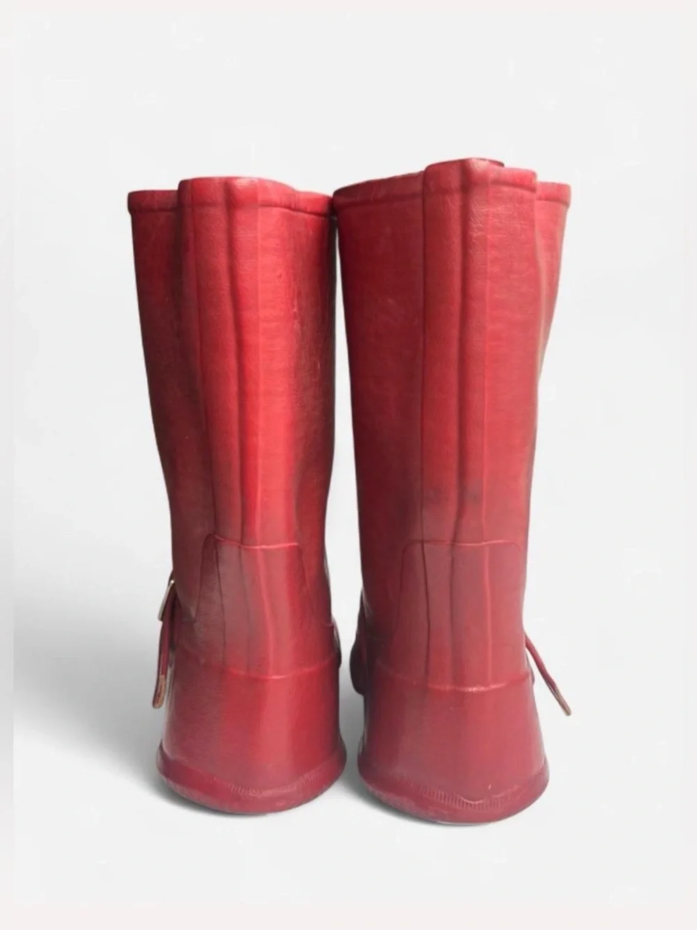 Vintage 1950s-60s Converse children's red rubber rain boot size 7 made in USA